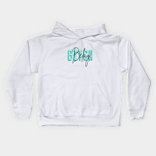 Belay Bitch Turqoise Kids Hoodie